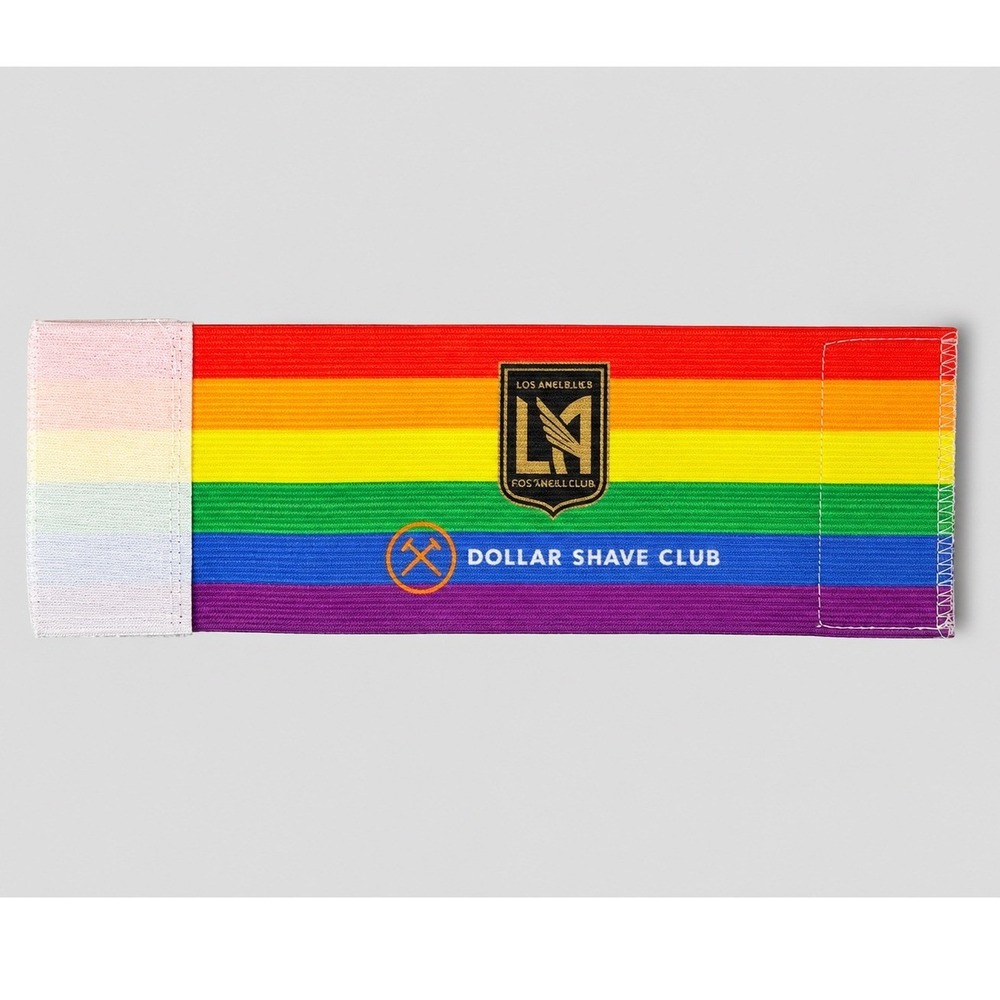 LAFC Los Angeles Football Club Rainbow Pride Captain Armband Dollar Shave Club